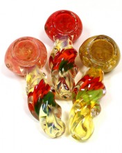 3.5'' Frit Head With Body Twisted Hand Pipe