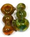 4.5'' Triple Ball Heavy Glass Art Spoon Pipe (140g)