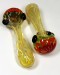 5'' Silver Fumed With Color Art Head Hand Pipe
