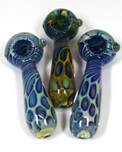 Double Glass Dot Art Spoon Pipe(100g)