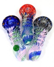 5'' Slime Color With Multi Rim Design Spoon Pipe (130g)