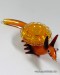 7'' Yellow Snail Glass Hand Pipe