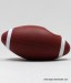 4" Football Silicone Pipe with Glass Bowl
