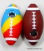 4" Football Silicone Pipe with Glass Bowl