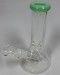 7.5'' Glass and Glass Beaker Base Water Pipe With Down stem and Bowl (USA)