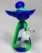 7'' Baby Yoda Head Silicone Water Pipe With Glass (14mm bowl)