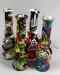 6'' Tall Soft Glass With Tattoo Print Water Pipe