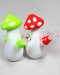 7'' Silicone Mushroom Water Pipe With Glass Bowl