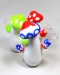 7'' Silicone Mushroom Water Pipe With Glass Bowl