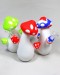 7'' Silicone Mushroom Water Pipe With Glass Bowl