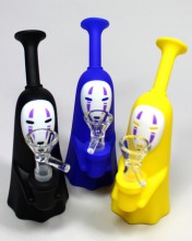 6.5'' Kaonashi  Silicone Water Pipe With Bowl 