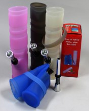 8'' Foldable And Portable Silicone Water Pipe