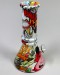 6'' Tall Soft Glass Beaker Base Tattoo Print Water Pipe