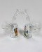 5.5'' Mouth Pcs Bending Sweet And Cute Killer Mini Bong (2 in 1 Down stem Bowl)