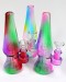 7'' Lava Lamp Water Pipe With Nice Color Glass With 14mm Bowl