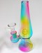 7'' Lava Lamp Water Pipe With Nice Color Glass With 14mm Bowl
