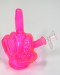 6.5'' Beautiful Middle Finger Glass Water Pipe With 14mm Bowl