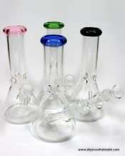 7.75'' Glass and Glass Beaker Base Water Pipe With Down stem and Bowl (USA)