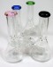 7.75'' Glass and Glass Beaker Base Water Pipe With Down stem and Bowl (USA)