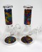 8'' Beaker Base Multi Design Decals Art Water Pipe (Down stem With Bowl)