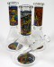 8'' Beaker Base Multi Design Decals Art Water Pipe (Down stem With Bowl)