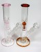 10'' Straight Tube With 6 Arms Perc GnG Water Pipe (Down Stem With 14mm Bowl)