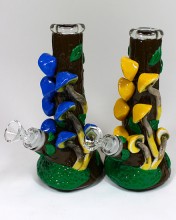 8'' 3d Mushroom Water Pipe With Down Stem and 14mm Bowl