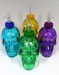 4'' Colored Glass Skull Water Pipe