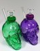 4'' Colored Glass Skull Water Pipe
