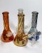 8'' Tall Twisted Beaker Base Metallic Water Pipe (Down stem and Bowl)