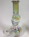10'' Tall Round Base Skull Design Water Pipe With Down stem 14mm Bowl
