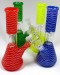 8'' Single Dome Perc Netted Water Pipe With 2 in 1 Slide