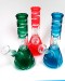 8'' Single Dome Perc Mix Color Water Pipe With 2 in 1 Slide