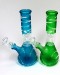 8'' Single Dome Perc Mix Color Water Pipe With 2 in 1 Slide
