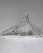 11'' Long Glass Revolver Bong With 14mm Bowl
