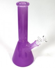 10'' Beaker Base Purple Milky Color Bong With 14mm Bowl and Down stem
