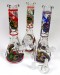 10'' Mix Decal Print Beaker Base Water Pipe (Down stem and Bowl)