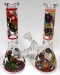 10'' Mix Decal Print Beaker Base Water Pipe (Down stem and Bowl)