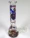 10'' Mix Decal Print Beaker Base Water Pipe (Down stem and Bowl)