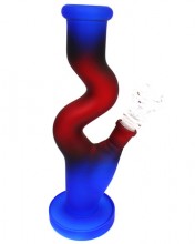 10'' Frosted Zong Style Glass Water Pipe With Down stem and Bowl