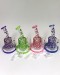 6'' Honey Bee Printed Water Pipe With 14mm Quartz Banger