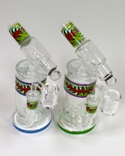7.5'' Inside Barrel Microscopes Design Water Pipe With Quartz Banger
