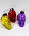 4'' Colored Glass Skull Water Pipe