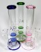 10'' Double Honey Comb Perc Water Pipe With 14mm Bowl