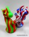 6'' Rhino Head Silicone Water Pipe With 14mm Bowl