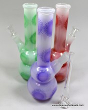 8''  Color  Jelly Fish Water Pipe With 2 in 1 Slide 