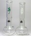 11" 50mm Clear Thick Glass Water Pipe with Slide USA