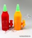 6.5'' Silicone Hot Chili Sauce Water Pipe W/ Quartz Banger