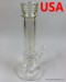 15.5''Beaker Base 5mm Thick Clear Glass Water Pipe ( Downstem And  Bowl)