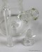 15.5''Beaker Base 5mm Thick Clear Glass Water Pipe ( Downstem And  Bowl)